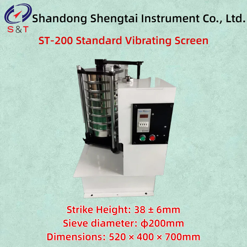 ST-200 tapping type standard vibrating screen machine screen layer 2-7 rotation stroke 25mm