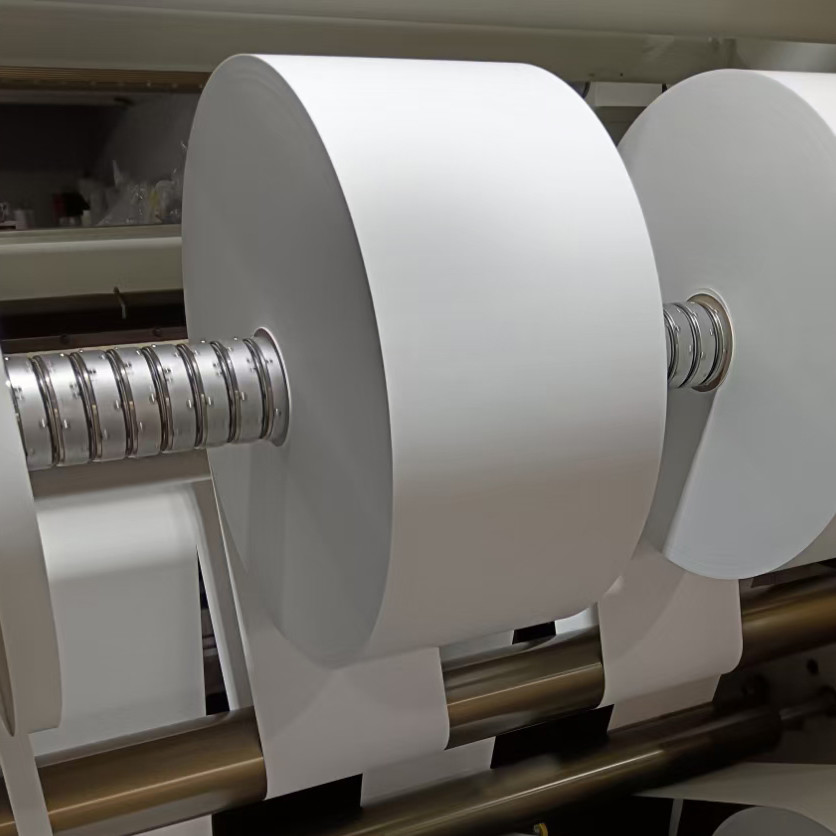 100um water proof inkjet pp matte synthetic paper adhesive in roll with white glassine liner