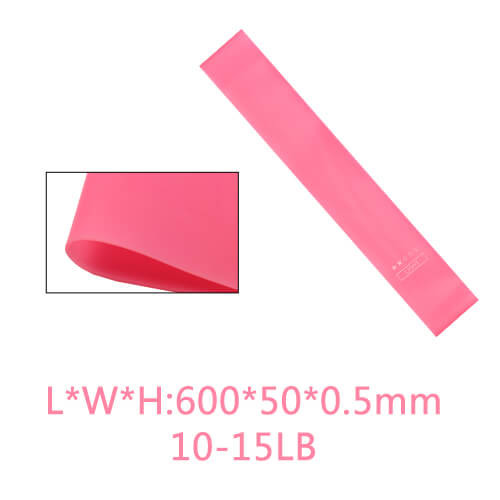 Body Exercise Fitness Rubber Bands Custom Printed Workout Elastic Resistance Bands