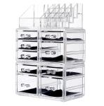 Makeup Organizer Clear Acrylic Cosmetic Storage Drawers Transparent Jewelry