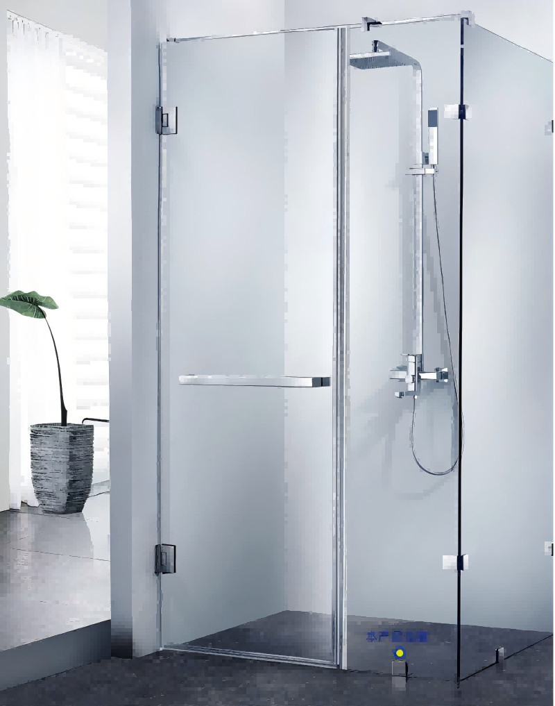 Bathroom Shower Screen Glass Clamps SUS304 Stainless Steel High Security