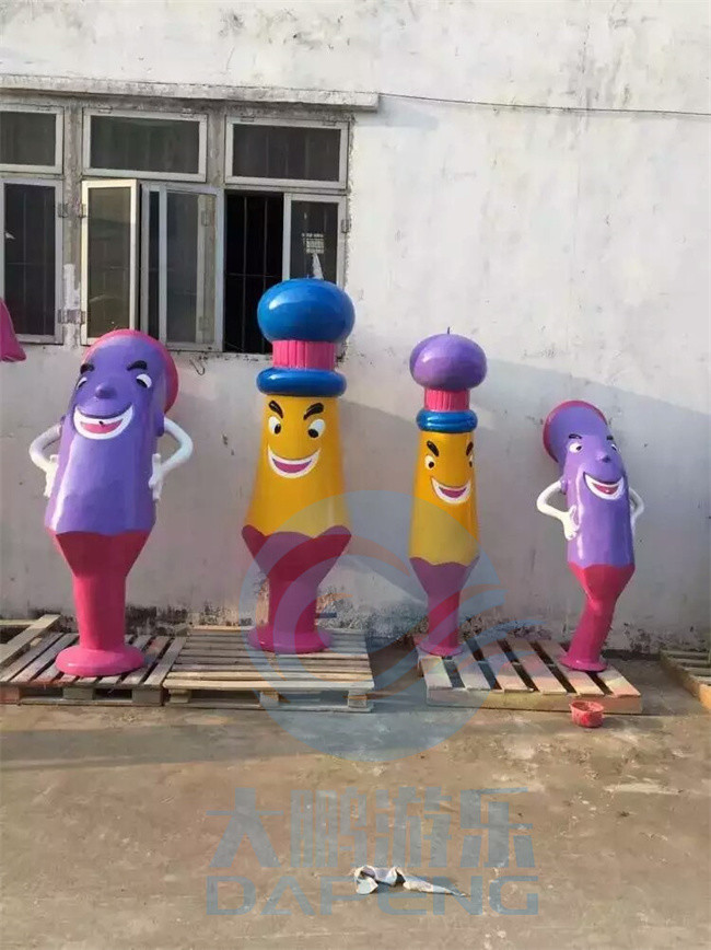 Aqua Park Spray Pencil Shape Fountains For Children Splash Zone
