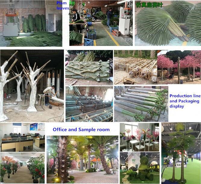 UVG unique orange artificial maple tree with bent fiberglass trunk for indoor hall decoration GRE072