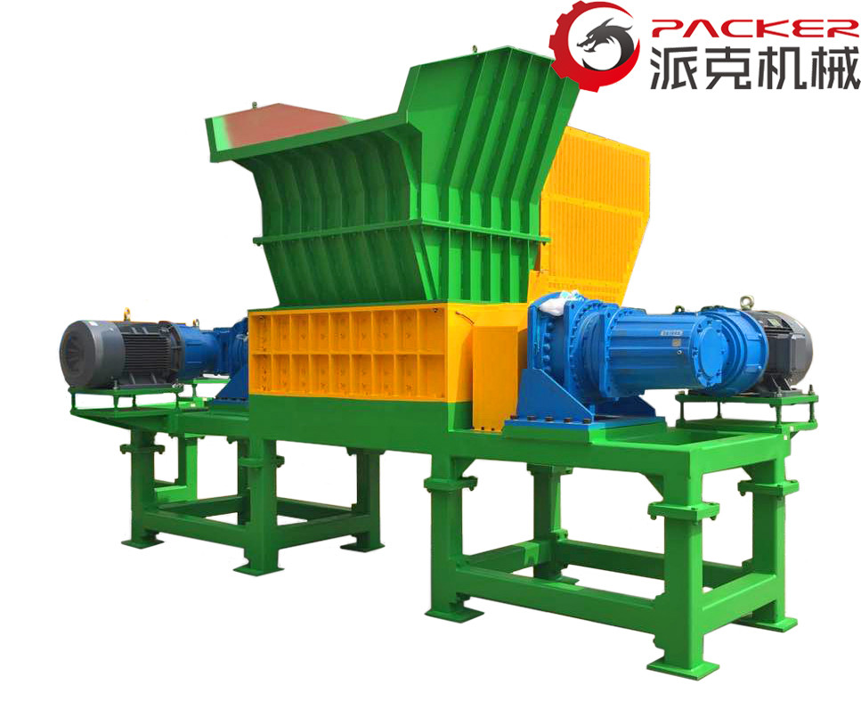 High Torque Industrial Plastic Shredder Low Power Consumption Production Waste