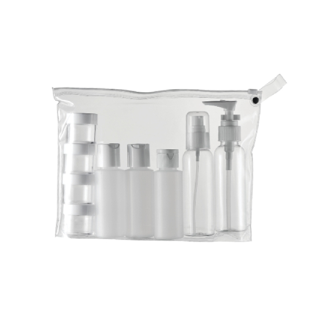 Convenient Travel Size Empty Jar Set for Skin Care PET Material Custom Color Bottles