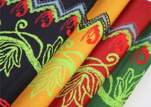 China Big Flower Polyester Printed Fabric For Decoration Accessories wholesale