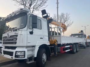 China F3000 6x4 Crane Truck SHACMAN Boom Truck 375hp Euro V White wholesale
