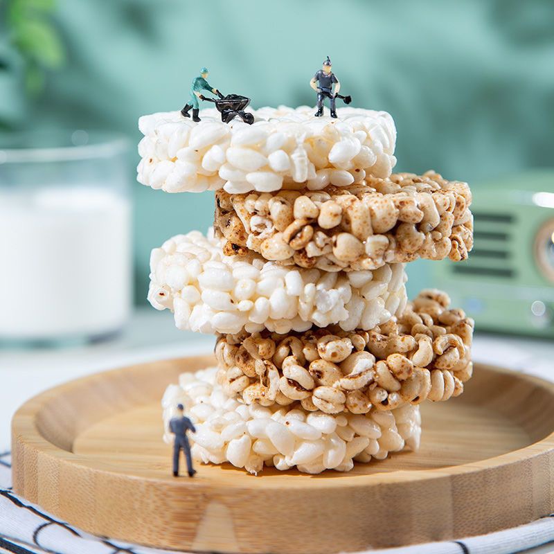 OEM ODM Gourmet Original Rice Cracker Biscuit Non Fried Halal Snack Grain Food