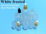 Matte Matte White 20ml 30ml Glass Dropper Bottle Glass Serum Essential oil