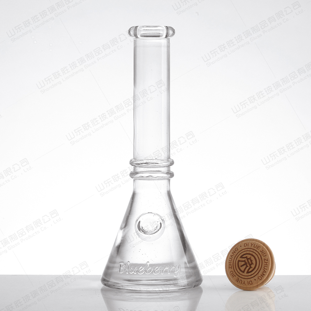 750ml 700ml 500ml 375ml Tower Shape Long Neck Glass Bottle for Whiskey Vodka Spirits