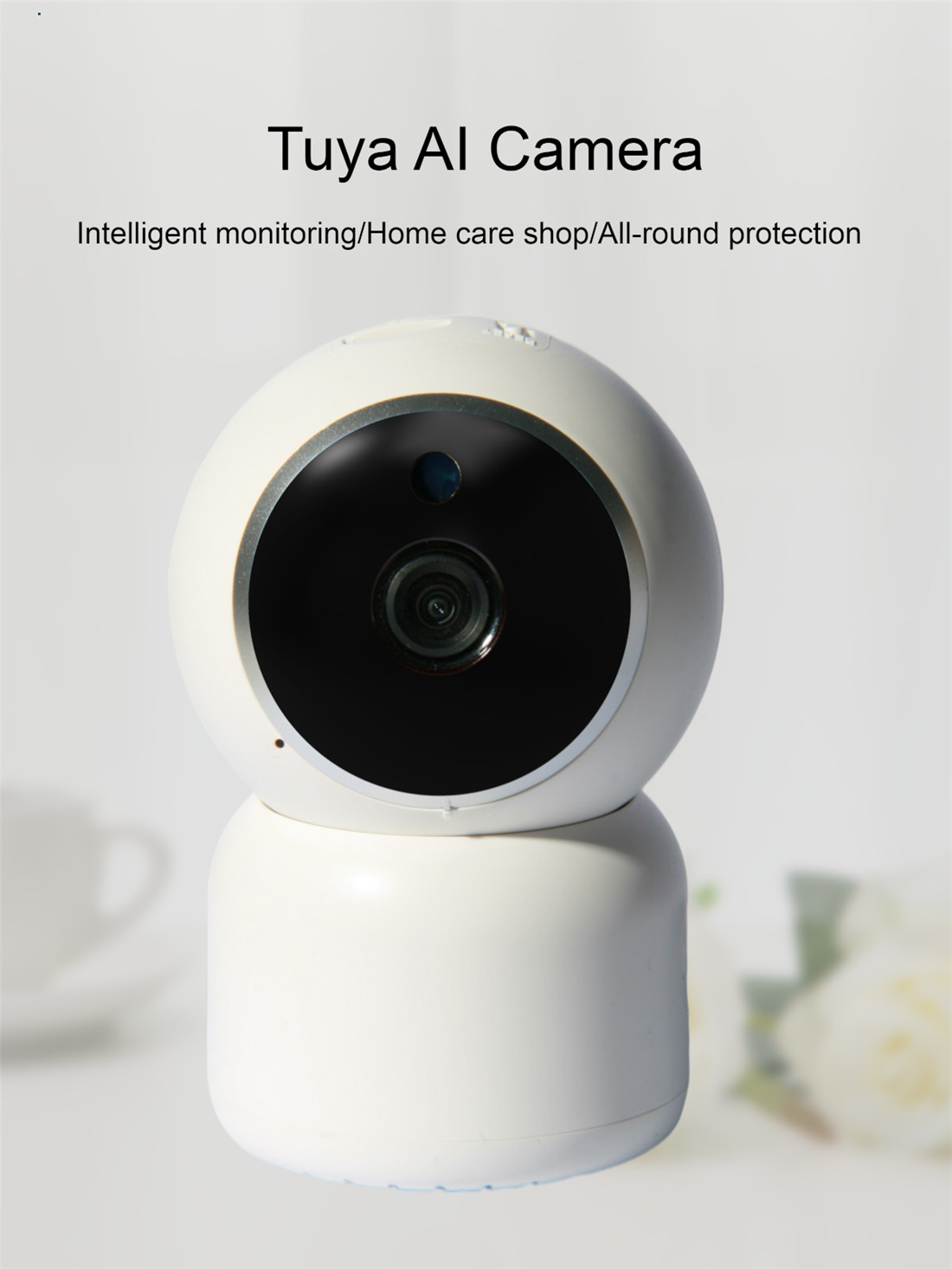 Auto-tracking Wi-Fi IP Camera 1080P Indoor Mini Camera Smartlife Wireless Mini Network Camera(JV-TY212QE(Y31))