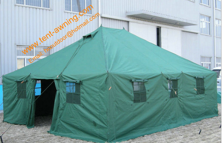 150 People Big Outdoor Military Tent Pole-style Galvanized Steel Waterproof Army Camping Tents