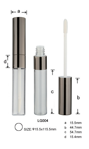 Aluminium lipgloss tube,lipgloss case,lipgloss container, cosmetic package,