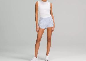 China Dacron Women'S Running Shorts Anti Wrinkle With Pockets wholesale