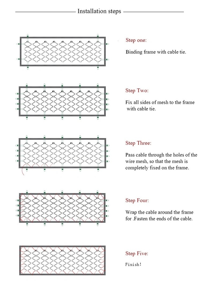 7 * 7-stainless steel net mesh for zoo recommended
