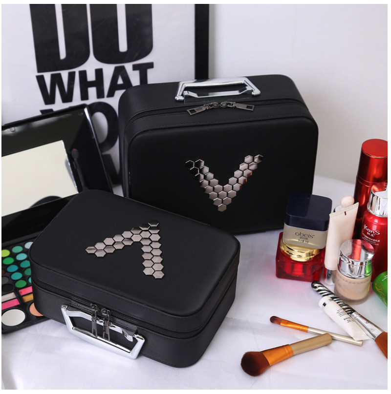 Mirror Ladies Cosmetics Storage PU Makeup Bag Case