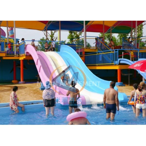 Customizable Fiberglass Water Slide Combined Outdoor For Amusement Park