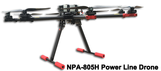 8 Spirals Wing Construction Power Line Drone Maximum Tension 8kg