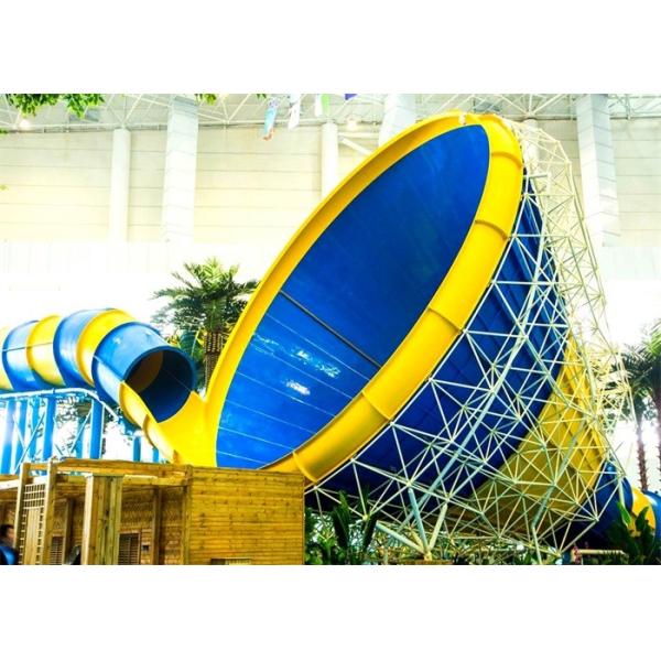 Commercial Fiberglass Custom Water Slides Adult Stimulating High Speed Slide