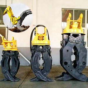 China Rock Grapple Cat Excavator Attachments Large Open Dimension High Wear Resistance wholesale