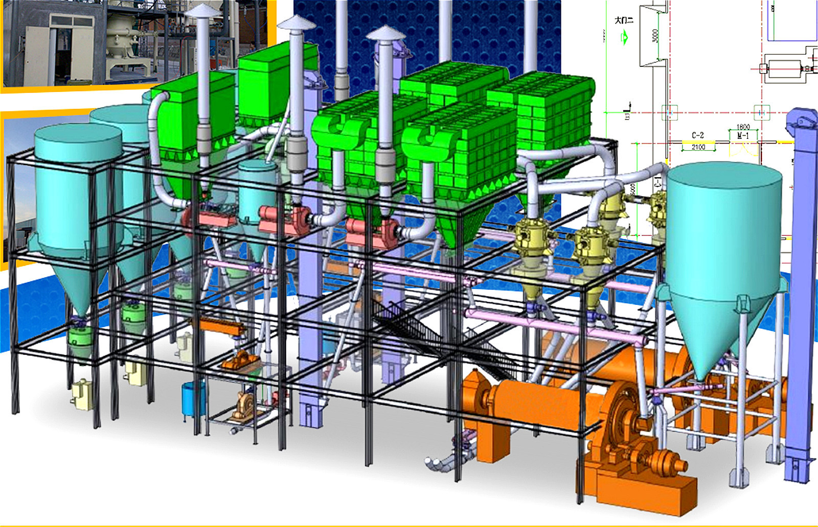 Ultrafine Powder Ball Mill with Classifier