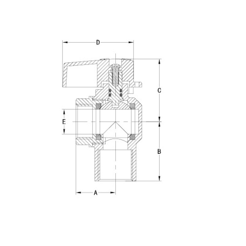 Forged Brass Gate Valve 1/2 Inch Threaded Sand Blast Nickel Plated