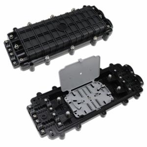 China Horizontal Fiber Optic Enclosures , 2 In 2 Out 96 Ports Fiber Junction Box Outdoor wholesale