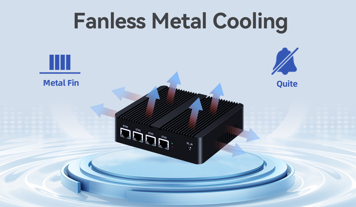 Inter N100 DDR5 16GB Mini Firewall PC With Linux Four LAN Software Router