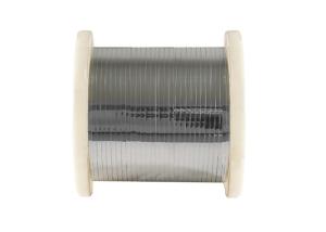 China 0.05*1mm copper nickel flat wire CuNi1 from factory wholesale