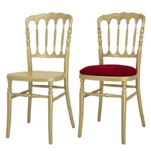 China Customized Gold Stackable Banquet Chairs Golden Reception Hall Chairs wholesale