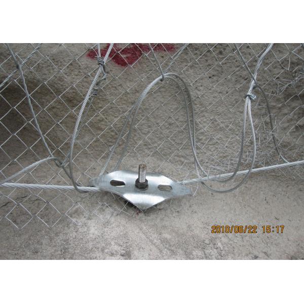 Hot Dipped Galvanized Spiral Wire Mesh , Rockfall Wire Rope Mesh Netting