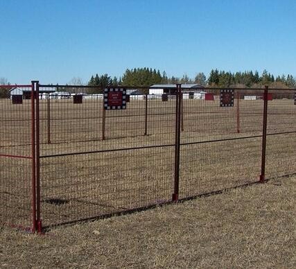 Canada temporary Construction Fence H 6'/1830mm and W 9.6' /2950mm tubing 1"/25mm thick 1.5mm powder coated grey