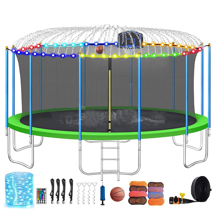 Outdoor Park Round 10FT Fitness Jumping Trampoline with Safety Net and Custom Logo