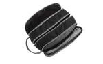 Premium Jacquard Polyester Fashion Cosmetic Bag With 3 Zip Pockets