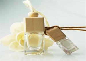 China Empty Glass Perfume Bottles Cosmetic Packaging Applied With Wooden Cap wholesale