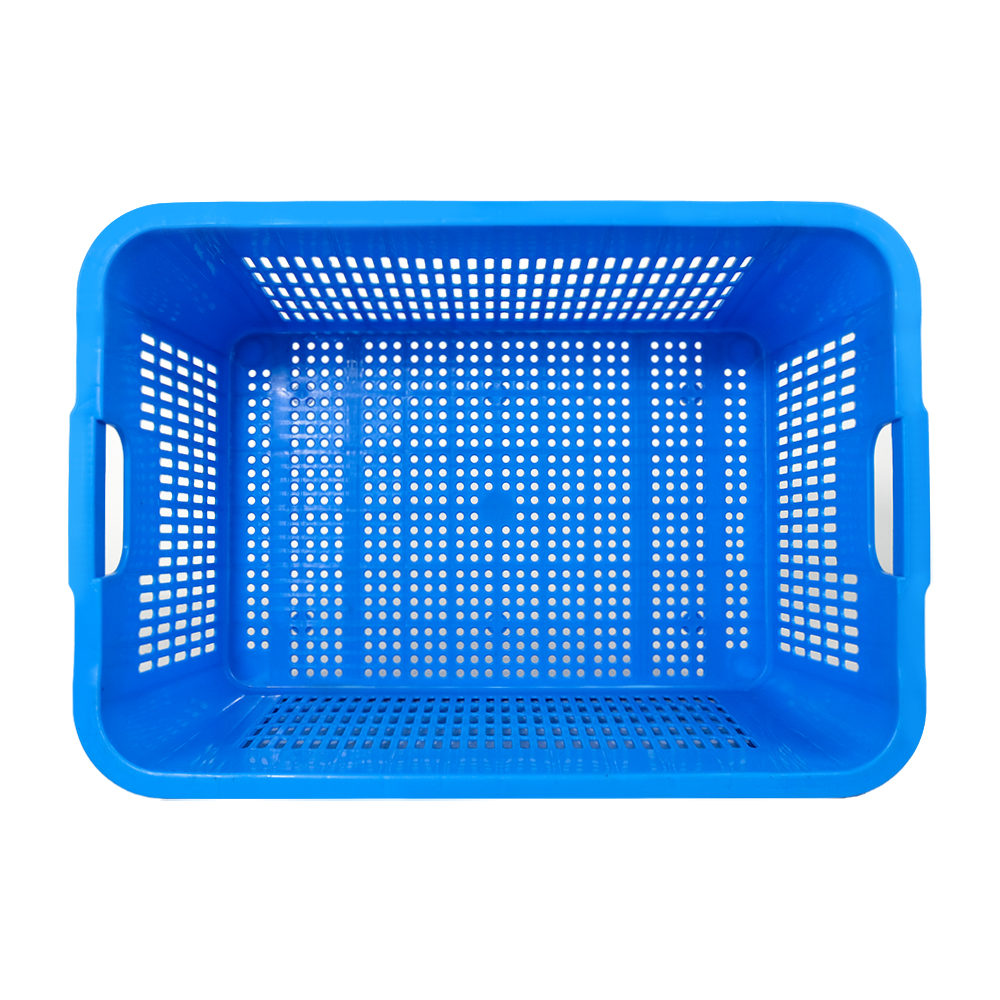 Mesh Style PP Vegetable Fruit Nestable Basket Plastic Turnover Crate with Customized Logo