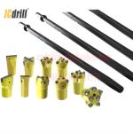 Carbon Steel Quarry Integral Rock Drill Rods / Integral Drill Steel 108mm Shank