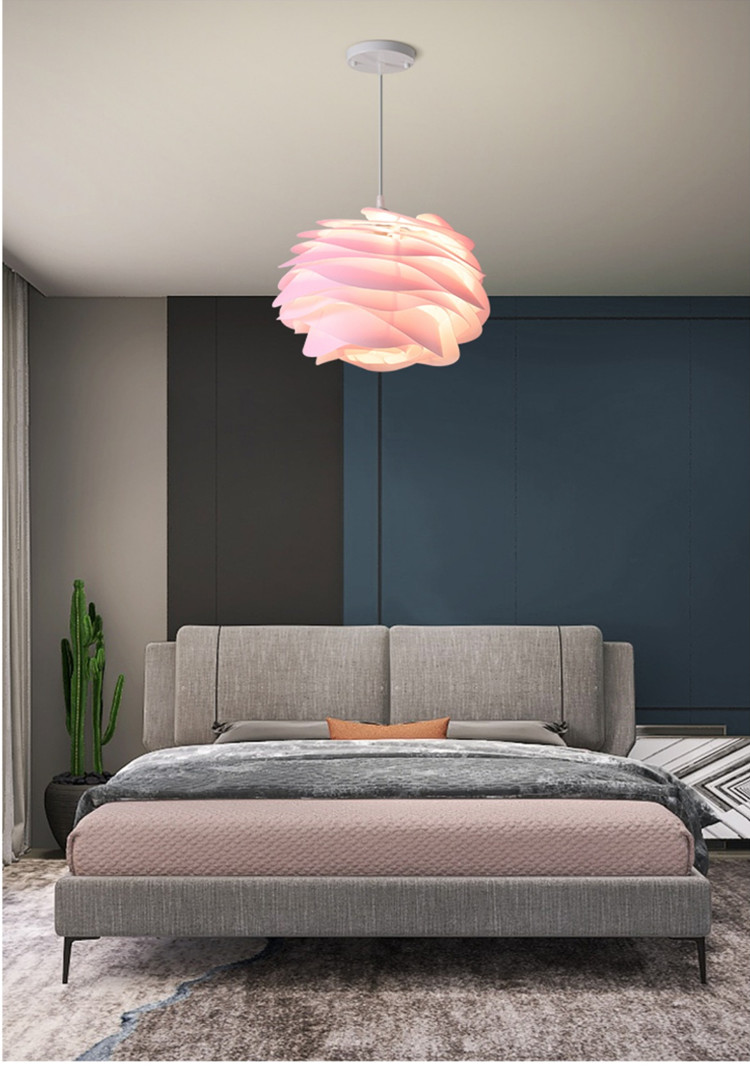 Danish Designer White Rose Chandelier For Bedroom Living Room Hudgins Designer Pendant Lamp(WH-MI-347)