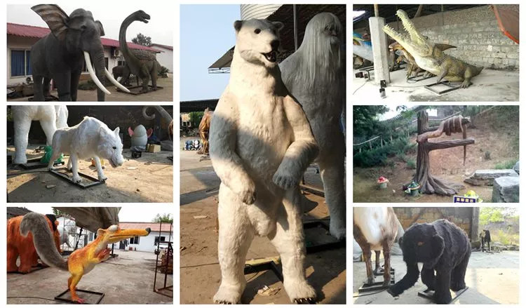 Electric Remote Control Artificial Animals For Indoor / Outdoor Show