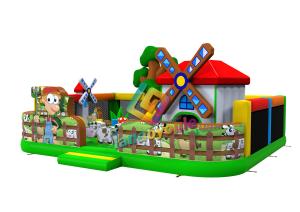 China Water - Resistant Windmill Theme Inflatable Play Park / Inflatable Kids Playground wholesale