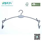 Betterall Silver Non-slip Chrome Metal Hanger for Underwear