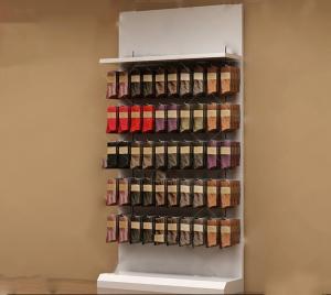 China Flexible Design Sports Display Rack Single Side Wall Display Rack For Stockings wholesale