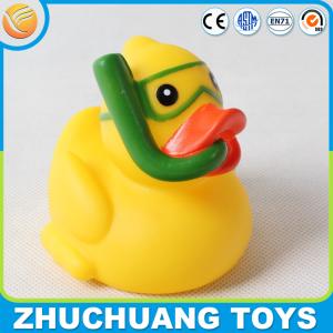 China diving rubber duck yellow floating toys wholesale