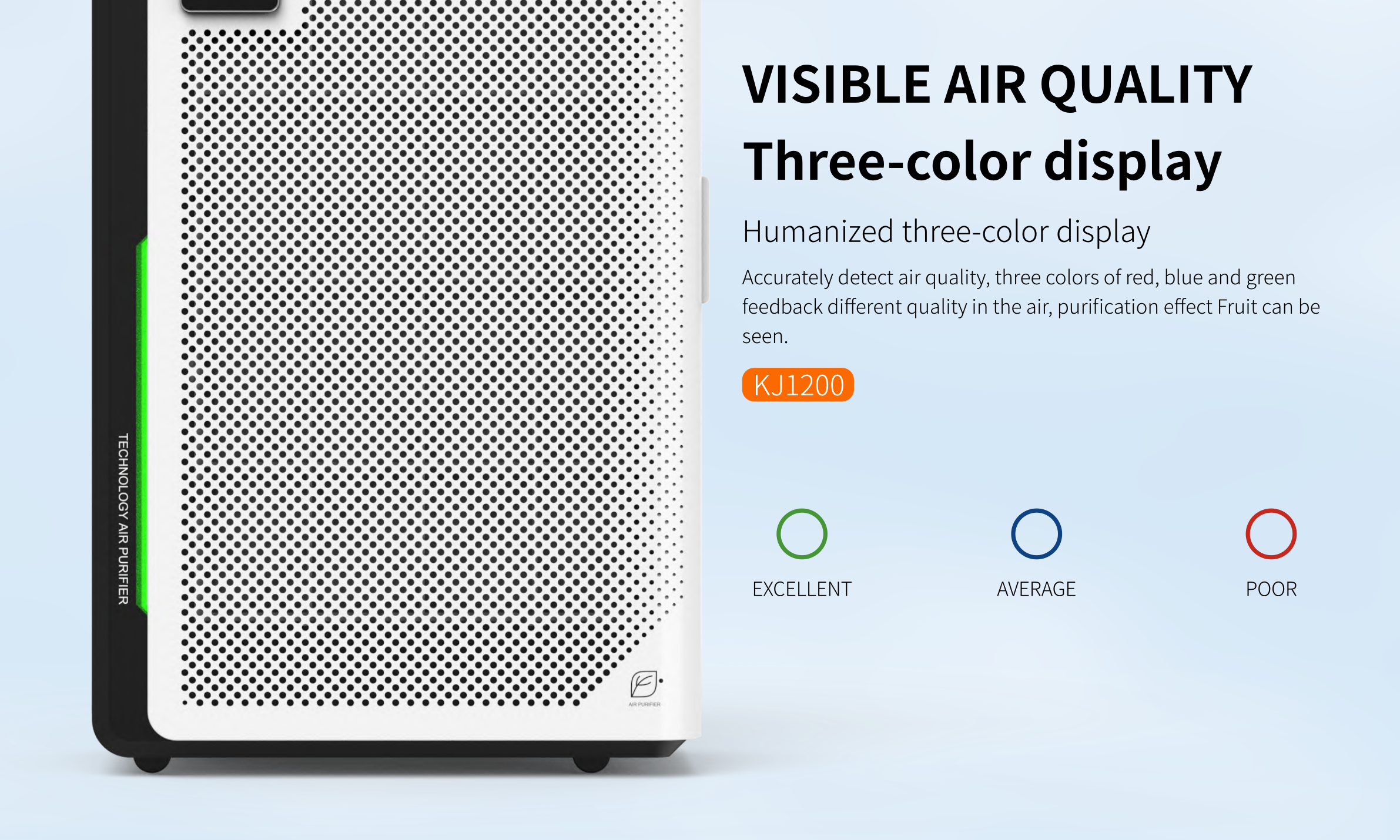 Homefish 280W UVC Negative Ion Air Purifier UV Sterilization