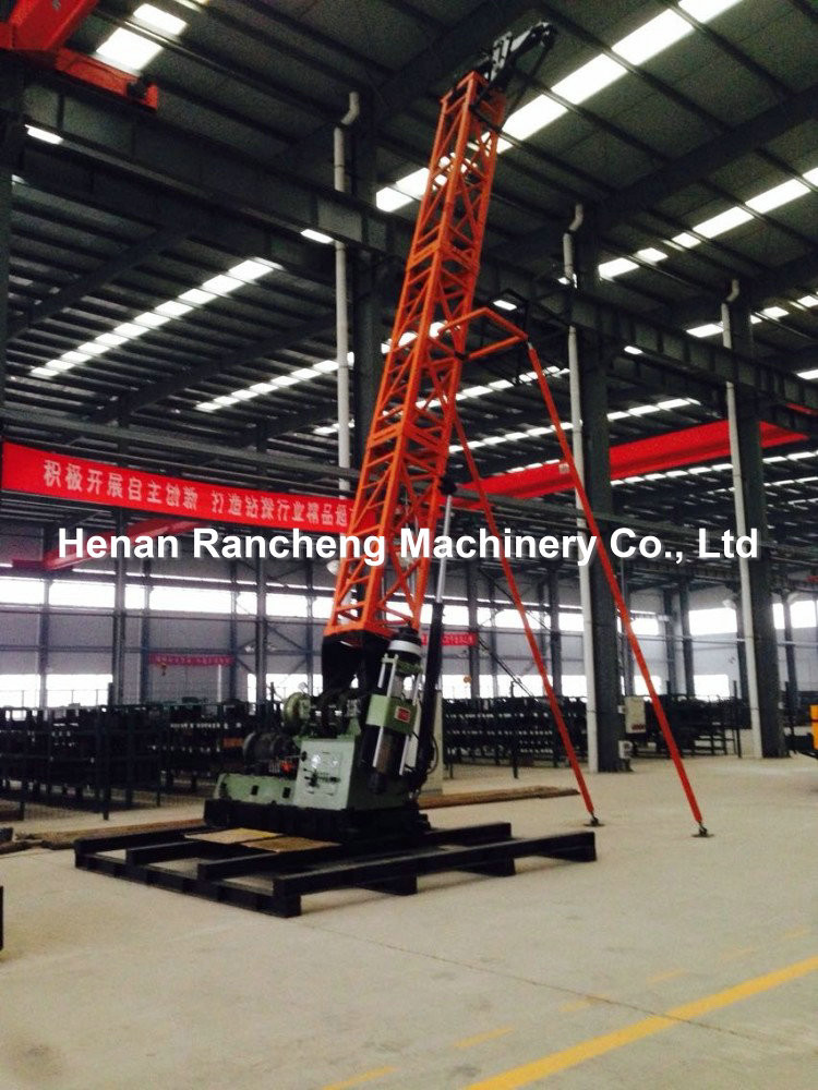 300 - 1400m Depth Core Drilling Machine NQ ，BQ ，HQ ，PQ Bore Dia Diesel Engine