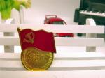 Die Casting Metal Brooch Pin , communist enamel pin Zinc alloy