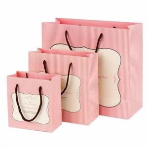 China Promotional Gift Paper Cardboard Carry Bags Jewelry Packaging With Handle wholesale