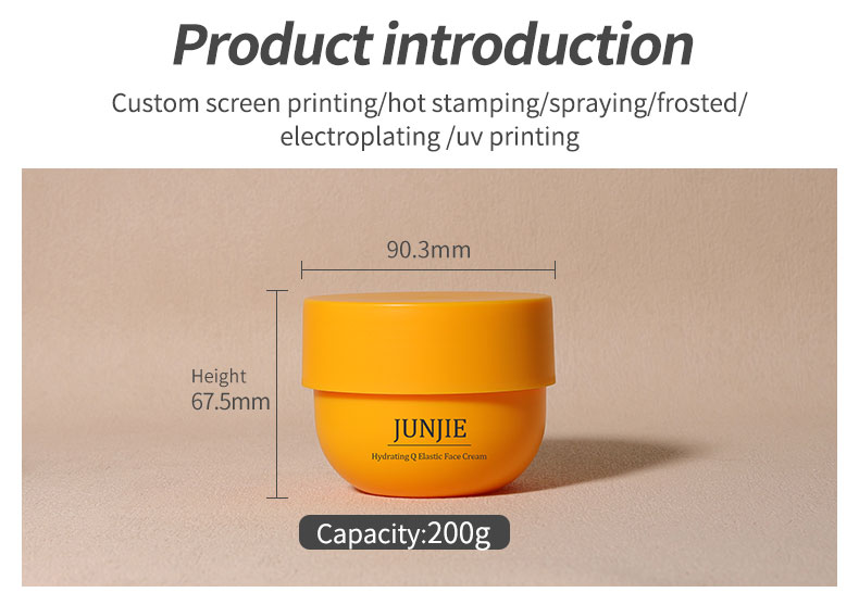 200g Wide Mouth Plastic Jars / Cosmetic Empty Body Butter Jars