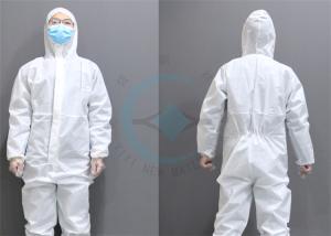 China Chemical Resistant Safety Lightweight Disposable Coveralls Water Resistance wholesale