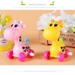 Easter Wind Up Toys Giraffe Flipping Walking Jumping Clockwork Bulk Toys PVC for